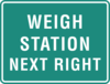 Weigh Station Next Right Clip Art